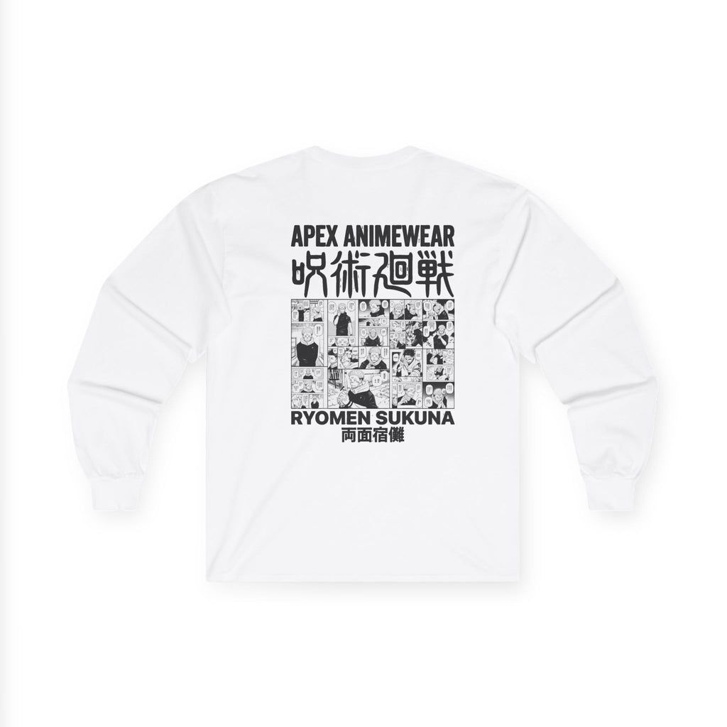 Jujutsu Kaisen Ryomen Sukuna Manga Panel Long Sleeve Tee