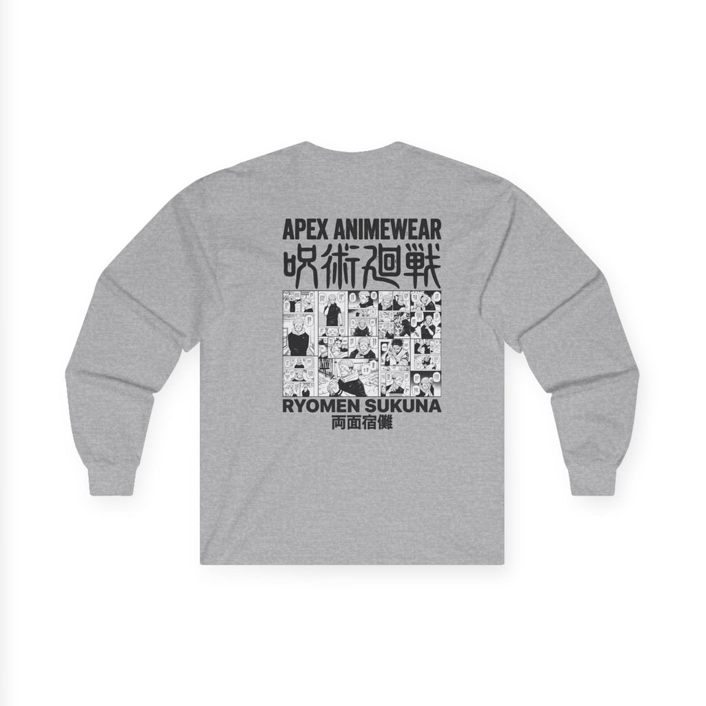 Jujutsu Kaisen Ryomen Sukuna Manga Panel Long Sleeve Tee