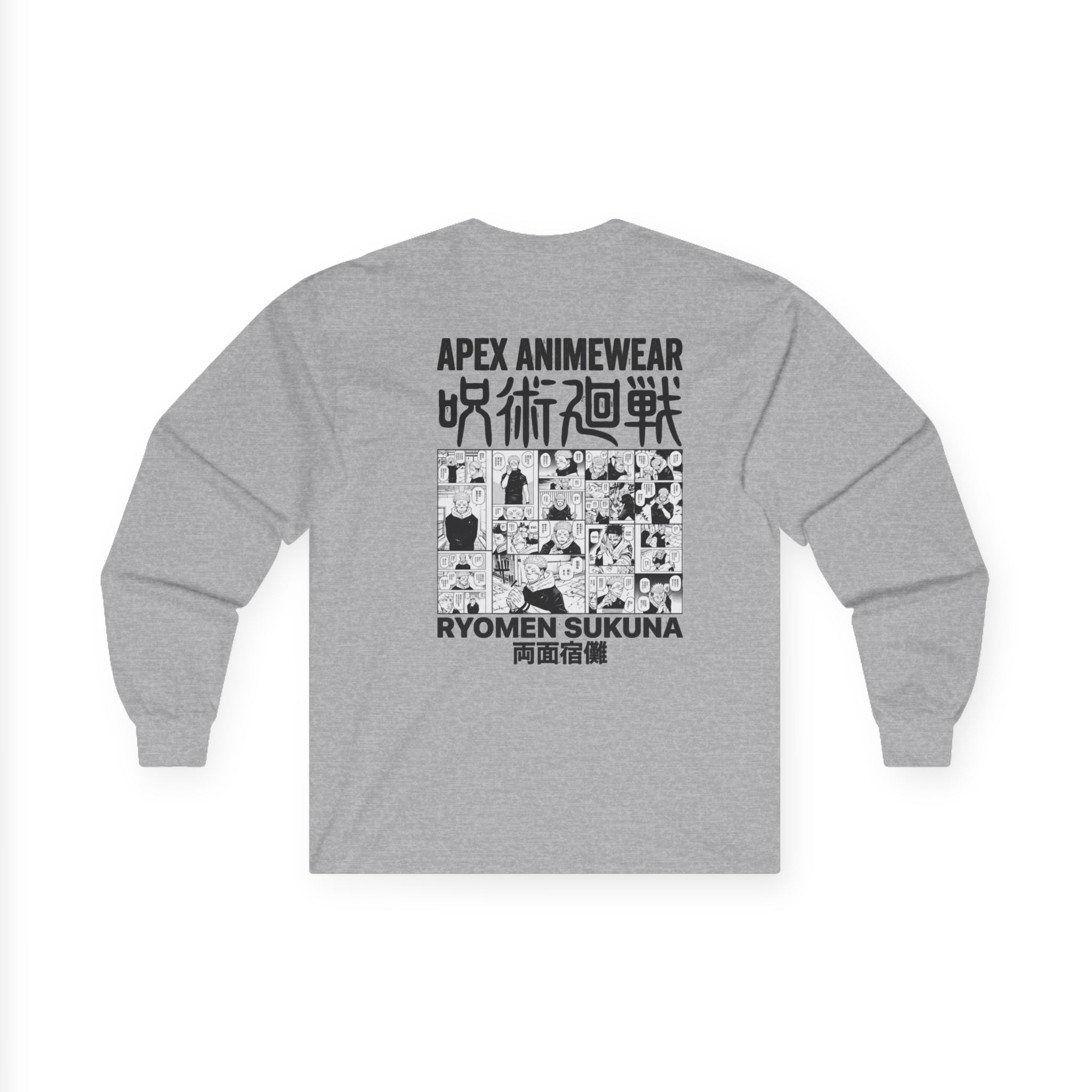 Jujutsu Kaisen Ryomen Sukuna Manga Panel Long Sleeve Tee