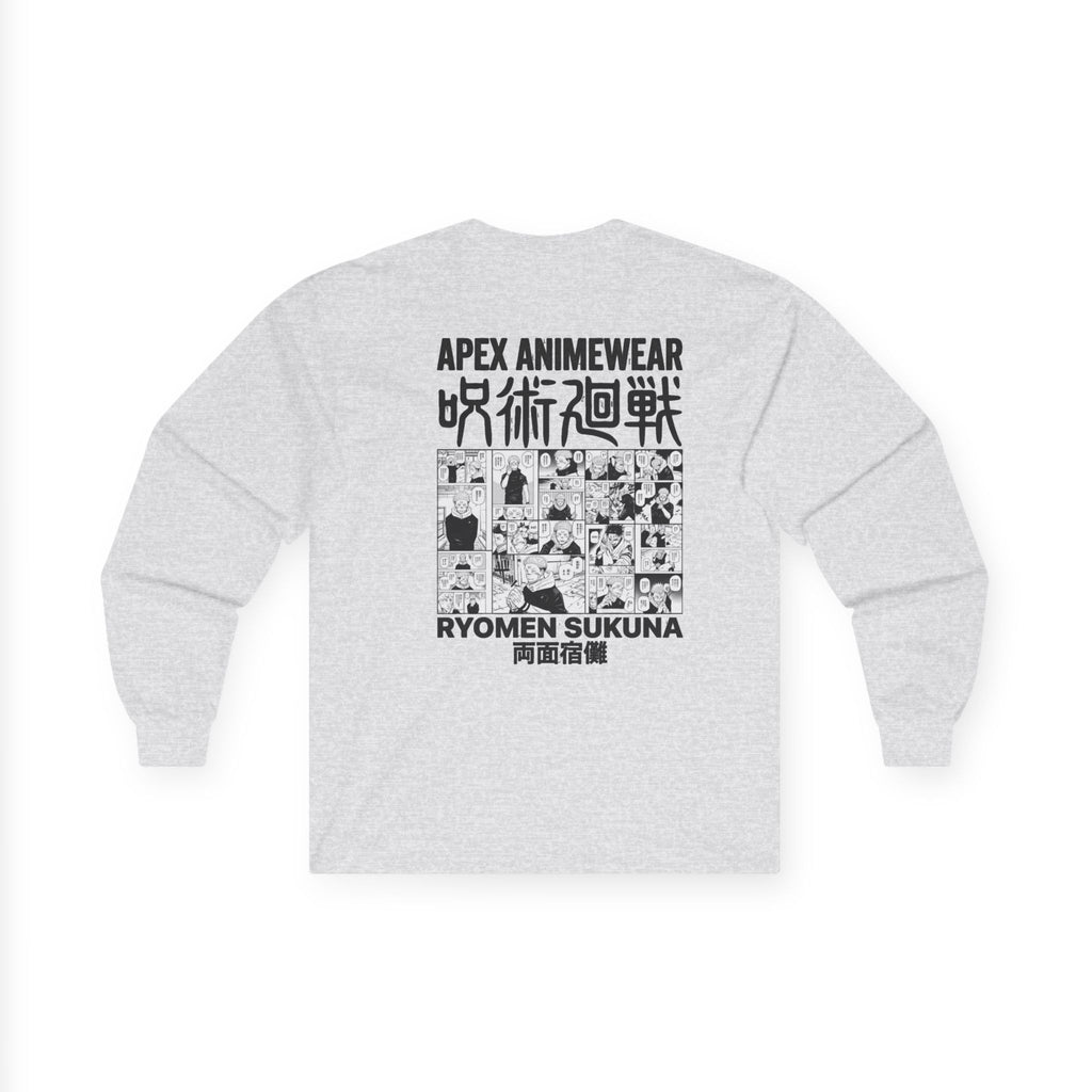 Jujutsu Kaisen Ryomen Sukuna Manga Panel Long Sleeve Tee