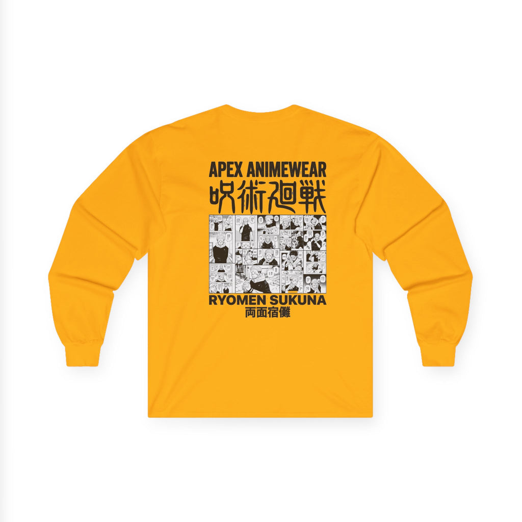 Jujutsu Kaisen Ryomen Sukuna Manga Panel Long Sleeve Tee