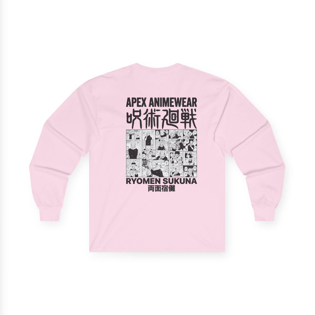 Jujutsu Kaisen Ryomen Sukuna Manga Panel Long Sleeve Tee