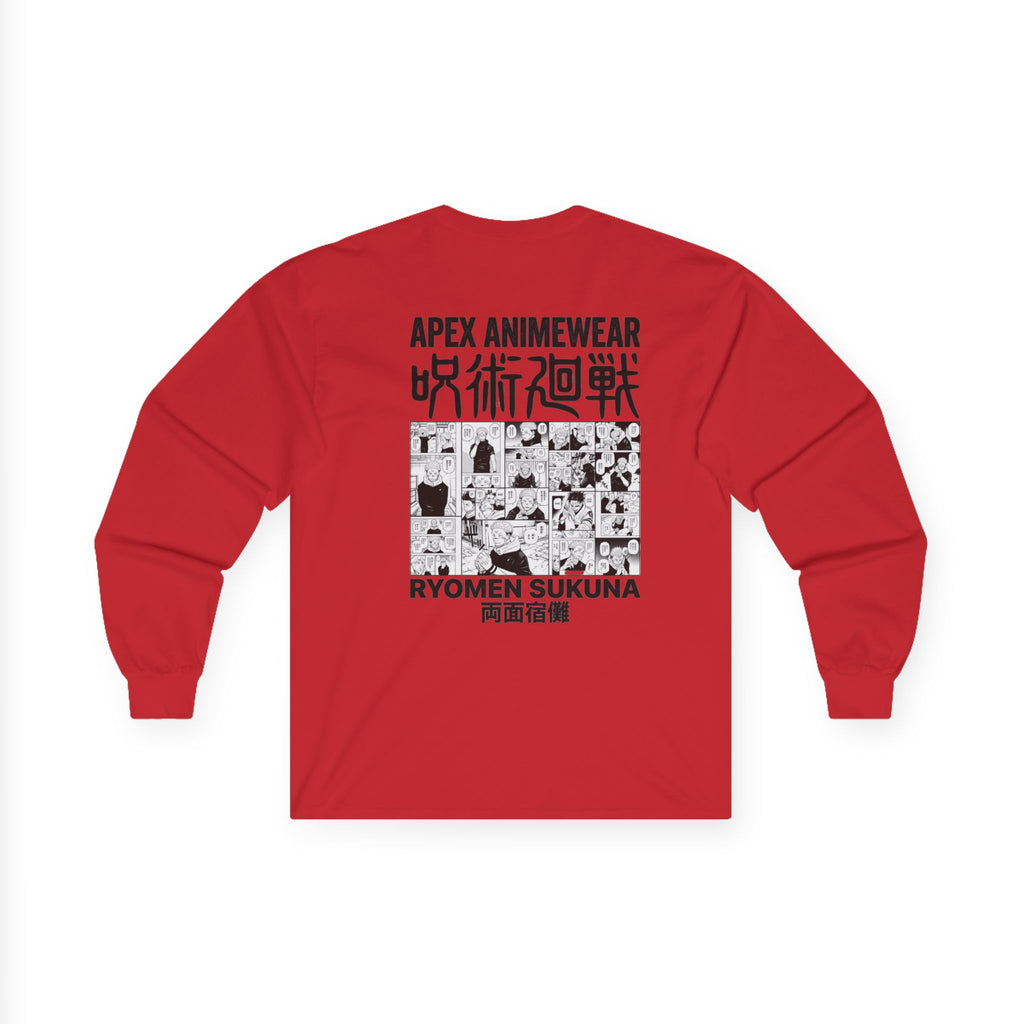 Jujutsu Kaisen Ryomen Sukuna Manga Panel Long Sleeve Tee